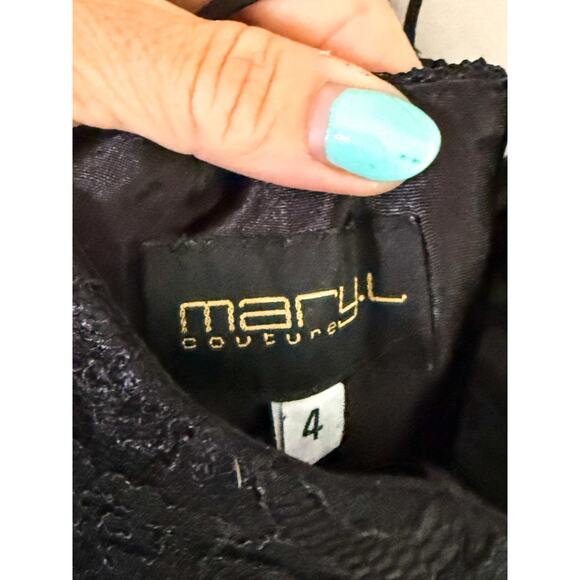 Mary L. Couture Gown Size 4 - Picture 4 of 5